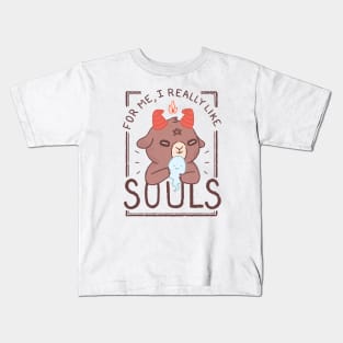 Cute Baphomet Kid - It's Souls! Kids T-Shirt